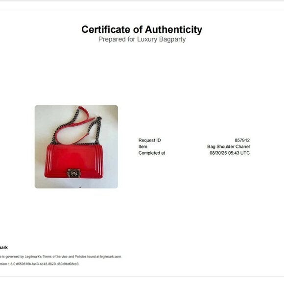 Chanel Original Boy Patent Leather Red - Picture 5 of 10